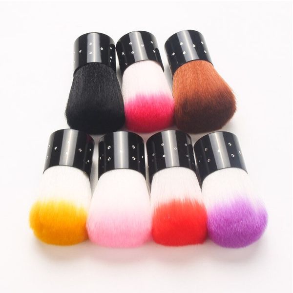 Wholesale Soft Hair Nail Art Tool Brush Beauty New Produce Cleaning Dust Rose Flower Nail Brush
