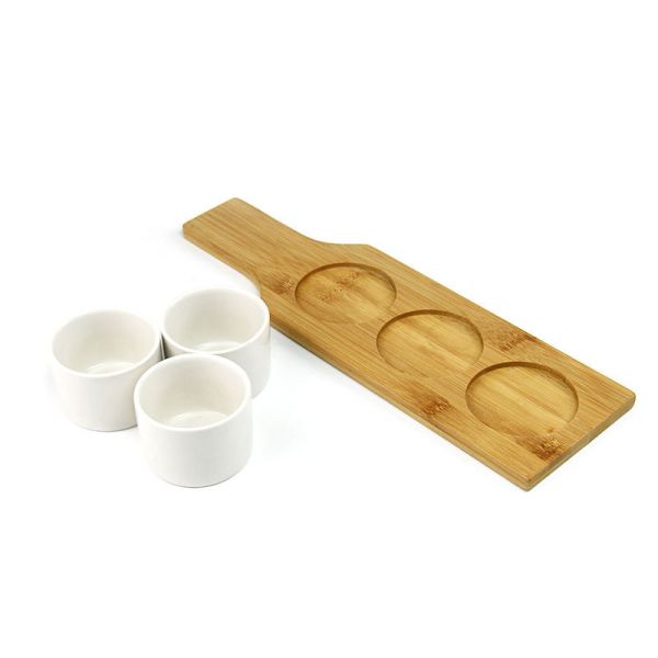 Buy Creative Anti Skid Bamboo Tea Coaster Heat Insulation at wholesale prices