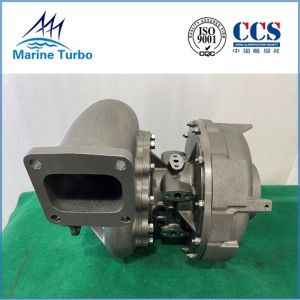 Water Cooled T-AT14 Marine Turbocharger With 500KW Engine