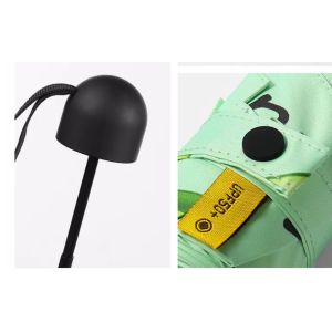 Anti UV Folding 190T Pongee Mini Capsule Umbrellas With Case