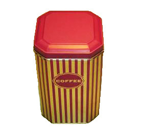 Quality Glossy / Matte Varnish Inner Lid Airtight Square Tin Can for sale