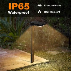 Quality Solar Stake Light With Auto On/Off Feature IP65 Waterproof Monocrystalline Silicon Panel for sale