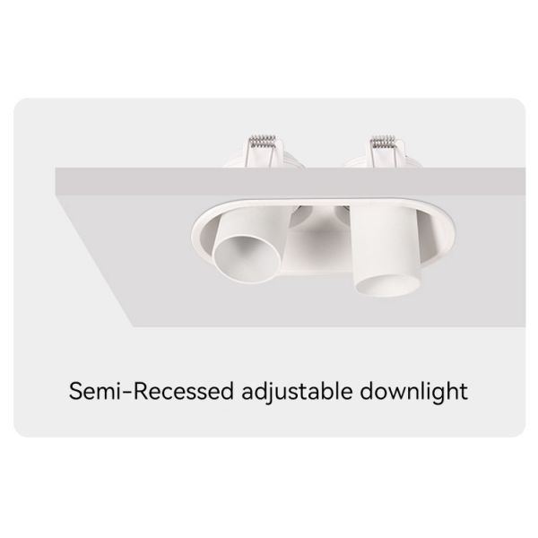 Customizable Anti-Glare GU10 Recessed Spotlight Frame Designed For Commercial Spaces