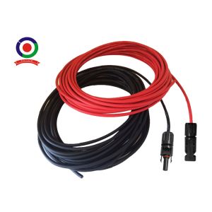 Outdoor TUV Solar Panel Extension Cable Wire Cord With Connector Adapter