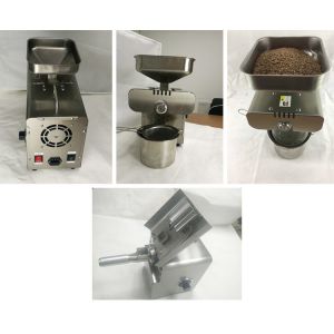 Easy Movable Domestic Oil Press Machine / Peanut Sunflower Oil Extraction