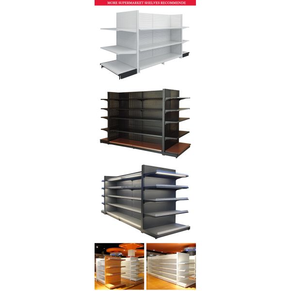 Custom Metal Supermarket Shelving for Retail Stores