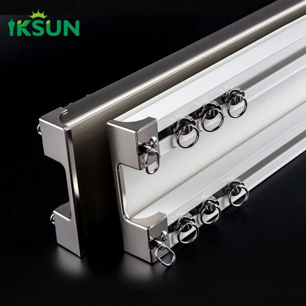 Buy Aluminium Alloy Double Curtain Track System 100mm Width at wholesale prices