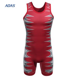 Custom Quick Dry One Piece Tight Wrestling Singlet Suit With Spandex Polyester