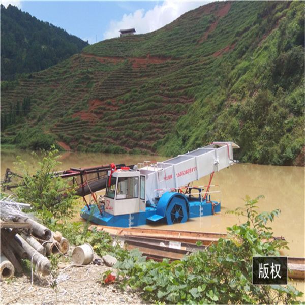 Small Trash Skimmer Aquatic Underwater Weed Cutter Harvester For Channals Water Boat