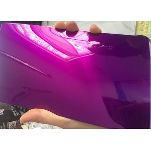 Purple Candy Powder Coat Paint , Electrostatic Thermoset Epoxy Polyester Powder