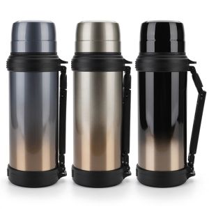 600ml 800ml 1000ml Stainless Steel Vacuum Travel Pot Customized Logo