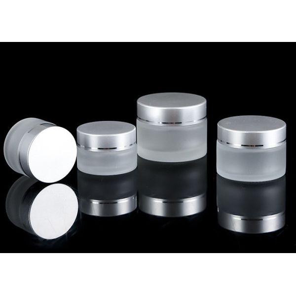 5g 10g 15g 20g 30g 50g Wide Mouth Matte Empty Facial Glass Cream Lotion Jar with White Black Gold Lid