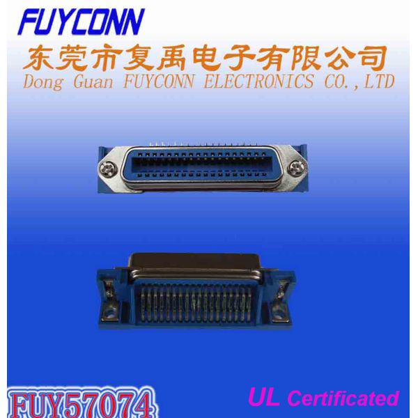 Centronic 14 24 36 50 Pin Champ R/A PCB Female Connector with Bracket Certified