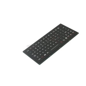 Black Rubber Material Military Panel Mount Keyboard With Oem And Fn Keys