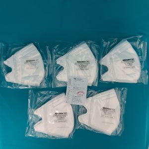 Quality Niosh White Folding Medical Grade Face Mask BFE 99.9% for sale