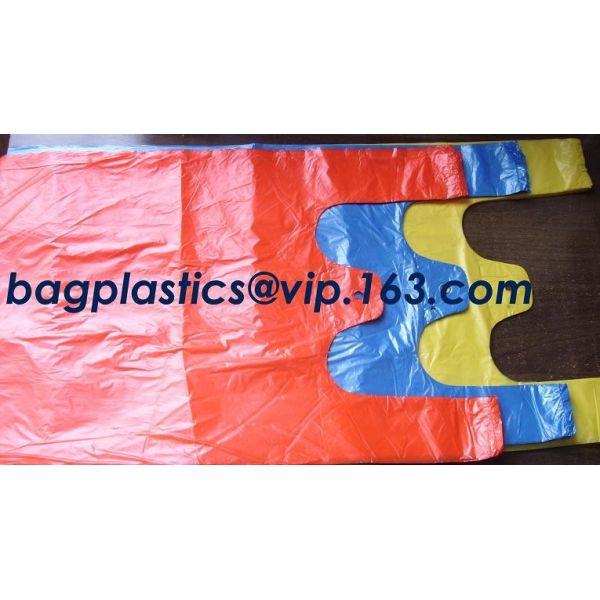 Thank You T-Shirt Bags (350 Count), Plastic - Bulk Shopping Bags, Restaurant Bag - T-Shirt Plastic Bags in Bulk - (11.5"