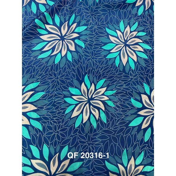 2.1m Wide 100gsm Polyester Tricot Fabric Flower Printing For Mattress Cover