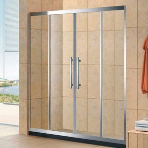 Spray Tempered Glass Aluminum Hinged Door Waterproof