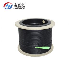 Quality FTTH SC/APC G657A1 LSZH 150m Drop Cable Fiber Pigtail for sale