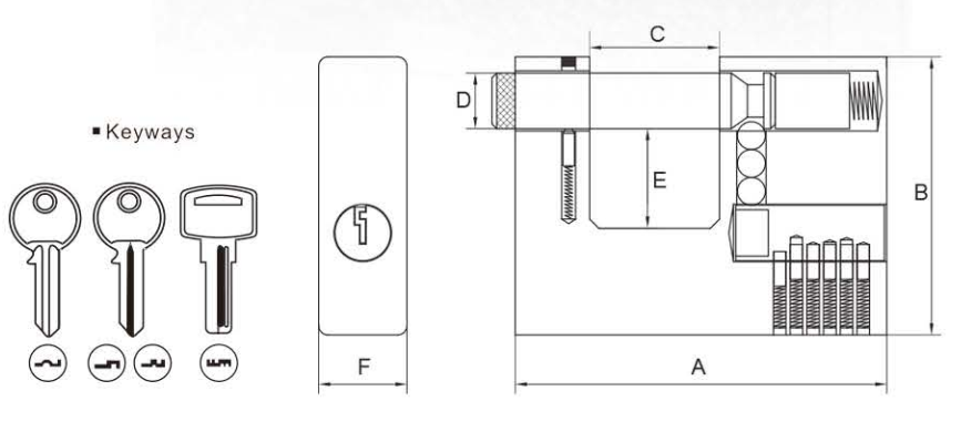 High Security Padlock Half - Sheel Steel Cover Plastic Painted Rectangular Customized Accepted Exceptional