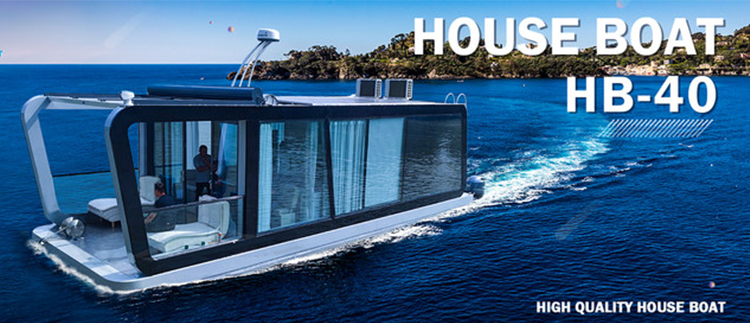 OEM Aluminum Pontoon Houseboat Floating Homes For Swimming Activities
