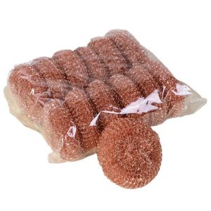 Quality Spiral Pure Copper Scourer Kitchen Cleaning Ball 18g/pc for sale