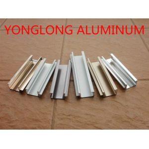 Rectangle Shape Kitchen Cabinet Aluminium Profile / Sliding Window Frame