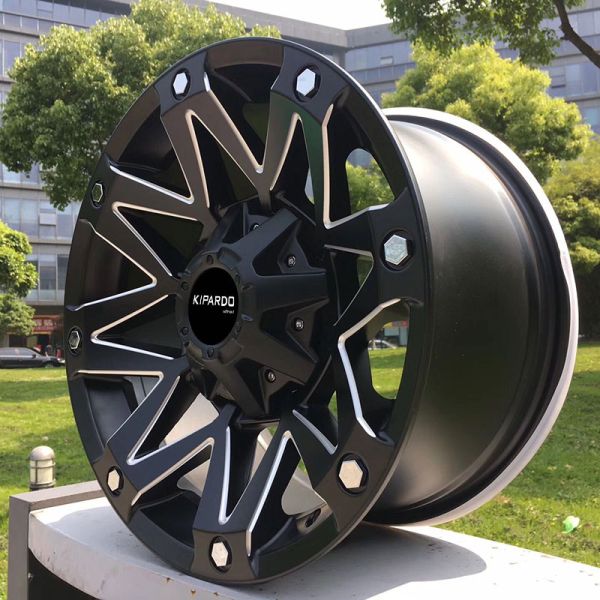 Aftermarket Black Aluminum Alloy 4x4 Off Road Rims