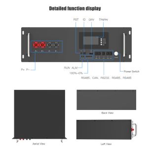 High Voltage 100kwh 200kwh 500kwh Battery container super capacity Lifepo4 Rack