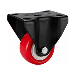 light duty 2" swivel red PU caster with brake, 2.5 inch, 3 inch PU castor with