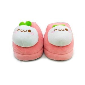 Warm Winter Home Rabbit Plush Slippers OEM ODM Support