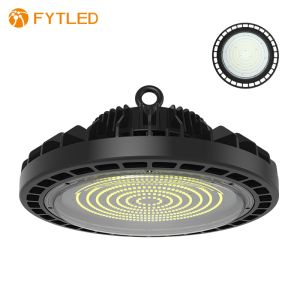 Round 200W 5000K High Bay Pendant Lighting With Battery Backup