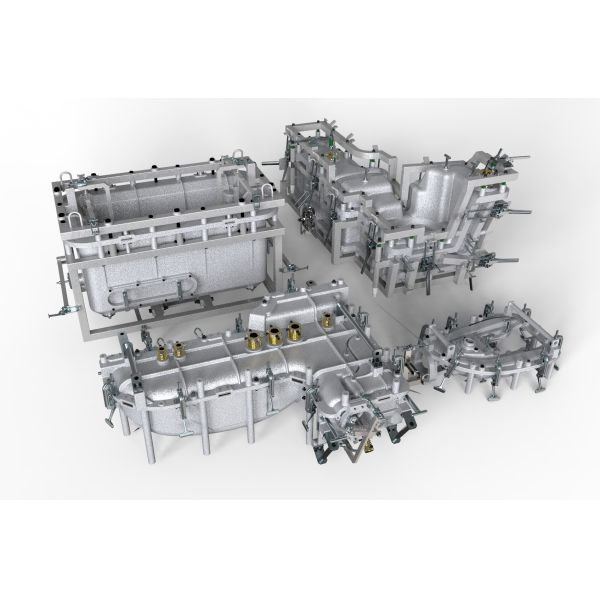 Buy Aluminum Aluminum Rotational Molds For Plastic Parts Custom Designed at wholesale prices