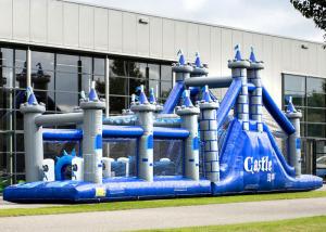 Quality Playground Adult Inflatable Obstacle Course Adrenaline Rush OEM Service for sale
