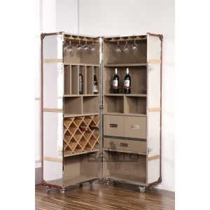 Quality classical America style antique aluminium drinks cabinet for sale