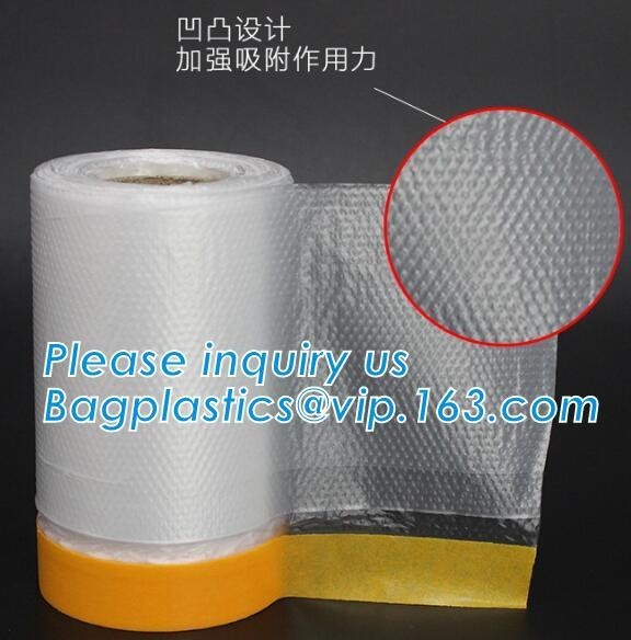 self adhesive auto painting pre-taped masking film auto paint shelding function
