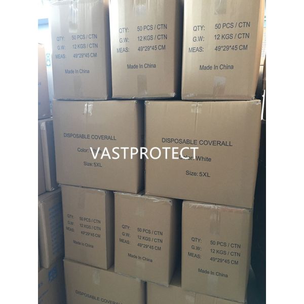 Disposable White Microporous 56GSM Tyvek 500 PPE Suit Safety Coveralls for Chile Market