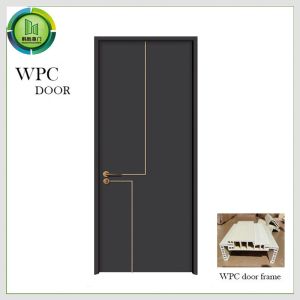 China Environmental Protection WPC Wood Door Laminate For Apartment on sale
