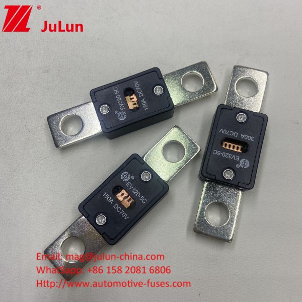 Buy EV320-5C 200A 70VDC Electric Vehicle Fast Charging Fuse 68*19*10mm Hole Distance 51mm at wholesale prices