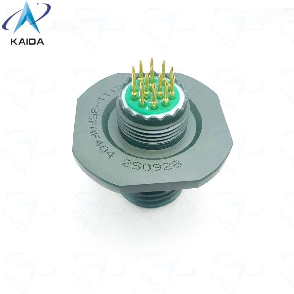 5 A Current Rating MIL-DTL-38999 Series Ⅲ Jam Nut Receptacle for Industrial and Aerospace Applications.Olive Green Cadmium.TV07WCI11-35PA