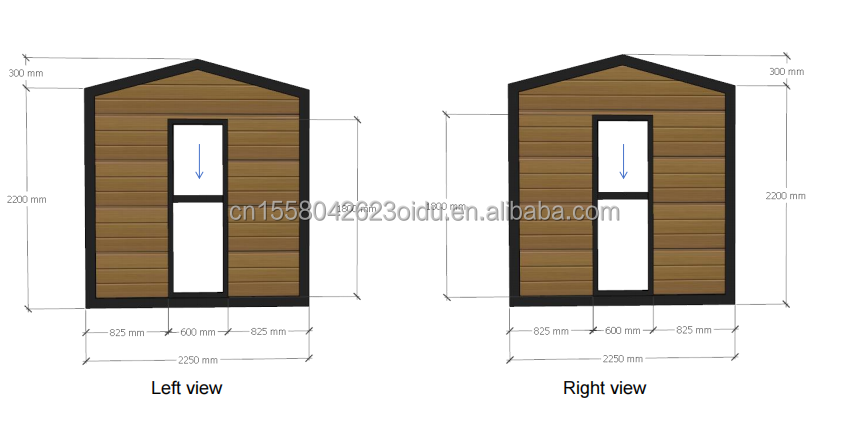 Galvanized Steel Bending 180g and Aluminum Alloy Windows 40ft Modern Design Prefabricated Wooden Container House for Hotel Shop