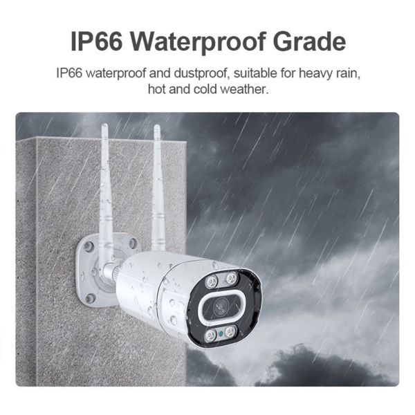 Unistone 2MP Outdoor Smart Wireless WIFI AI alarm camera(US-OW202)