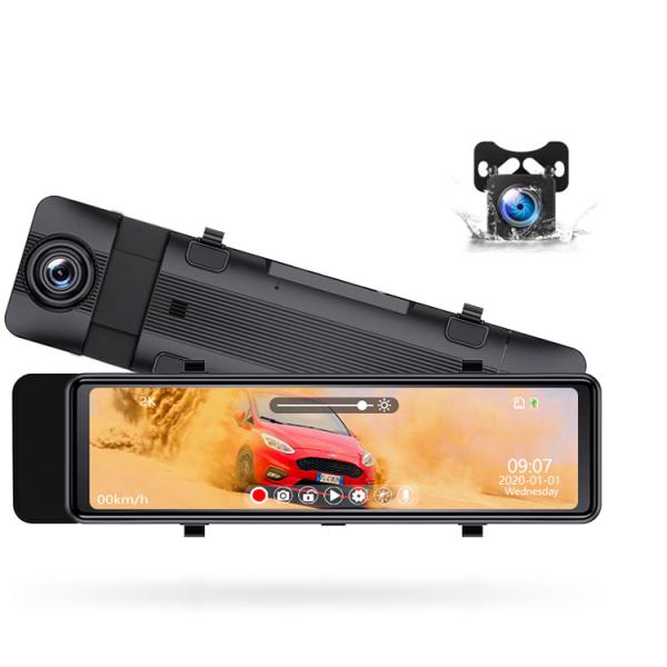 Buy Black IPS Screen 2K GPS Dual Car DVR Wireless Reversing Camera at wholesale prices