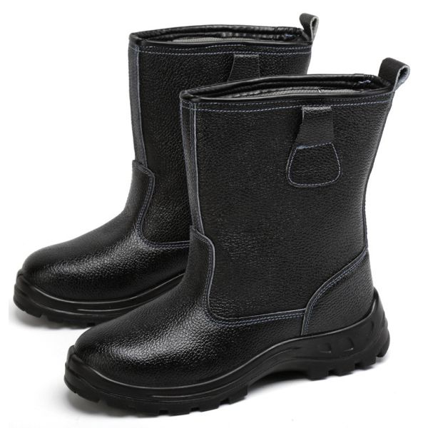 Kevlar Midsole Safety Shoes Cowhide Genuine Leather Work Boots with Steel Toe