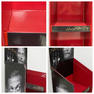 Recycle Cardboard Counter Display Exhibition Shelves Pop Store Display Stocking