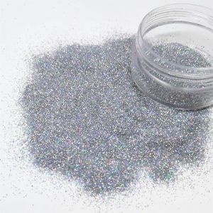 Targeting Buyers Holographic Silver Hologram Laser Glitter Powder in Various