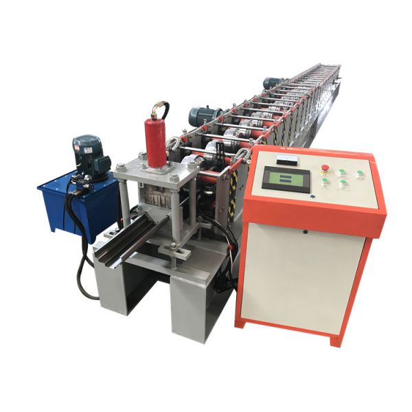 Hydraulic Cut Door Frame Roll Forming Machine , Steel Door Frame Machinery 8-12m/min