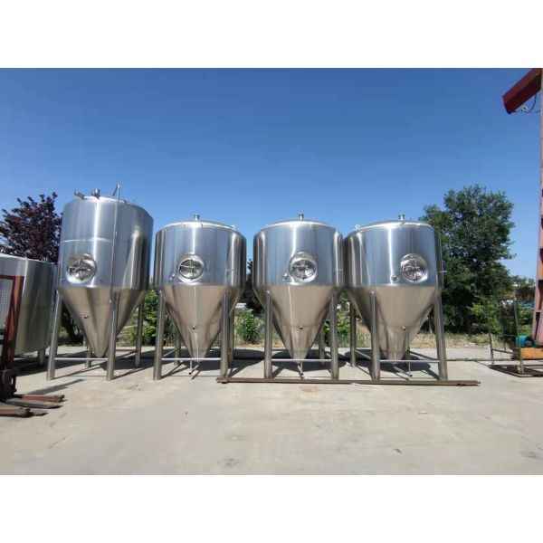 Buy 5000 L Cylindro Conical Fermenter Stainless Steel Fermentation Tank With Cooling Jacket at wholesale prices