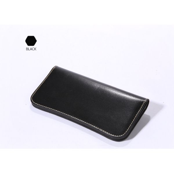Buy Vegetable Tanned Leather Wallet Mens Long Wallet Womens Leather Wallets at wholesale prices