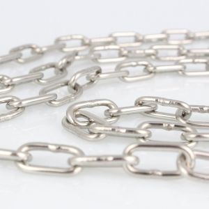 Silver Stainless Steel Chain DIN766 Link Chain for Lifting Hardware Standard